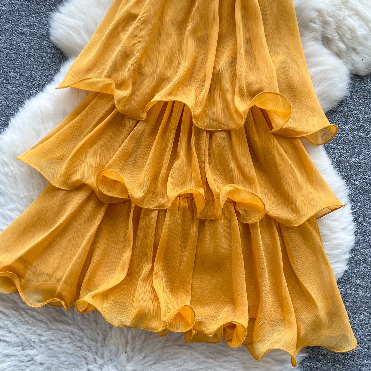 Adela Halterneck Ruffle Mini Dress - Image 3