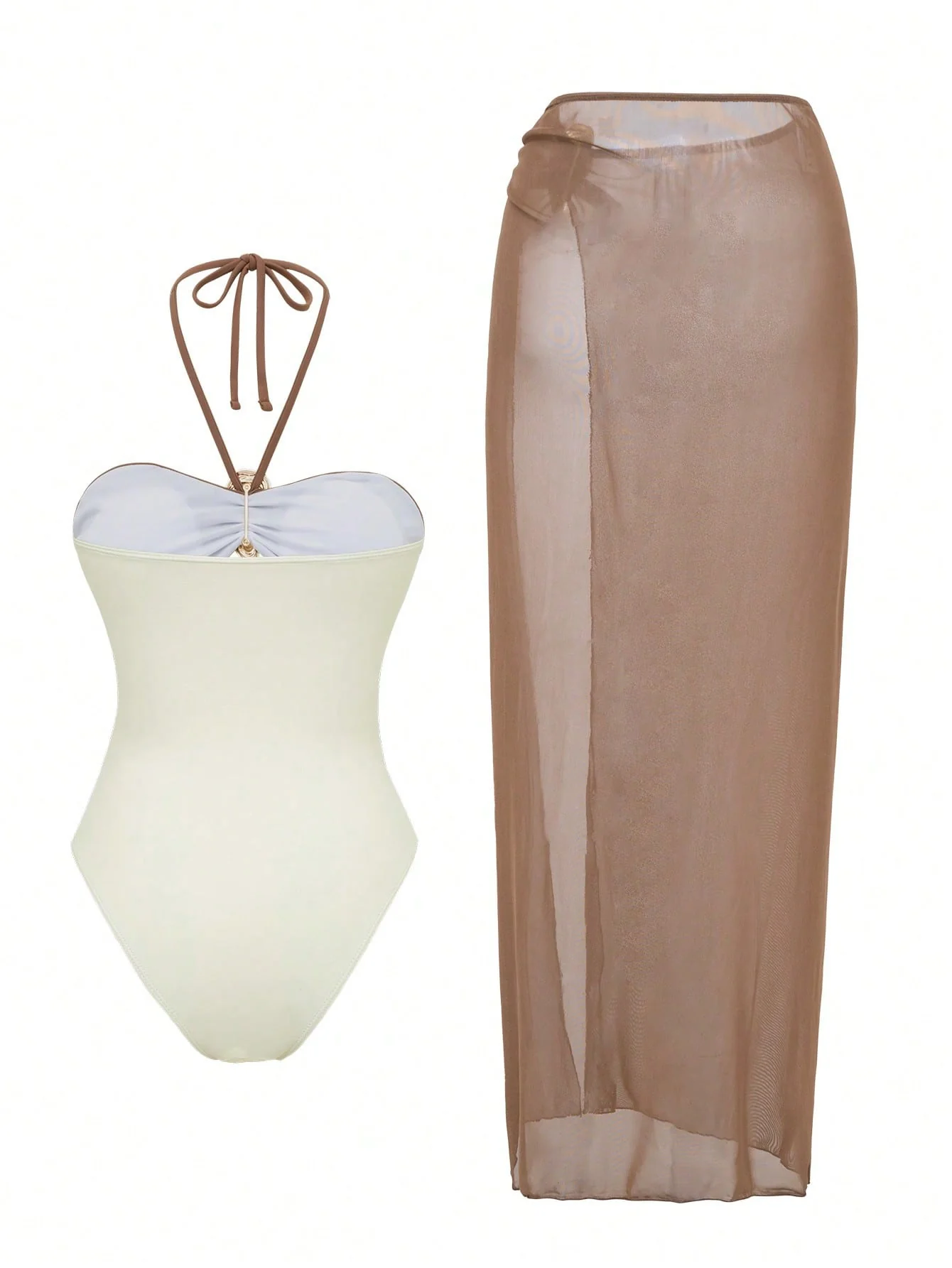 Erica Cutout Swimsuit With Skirt - Image 7