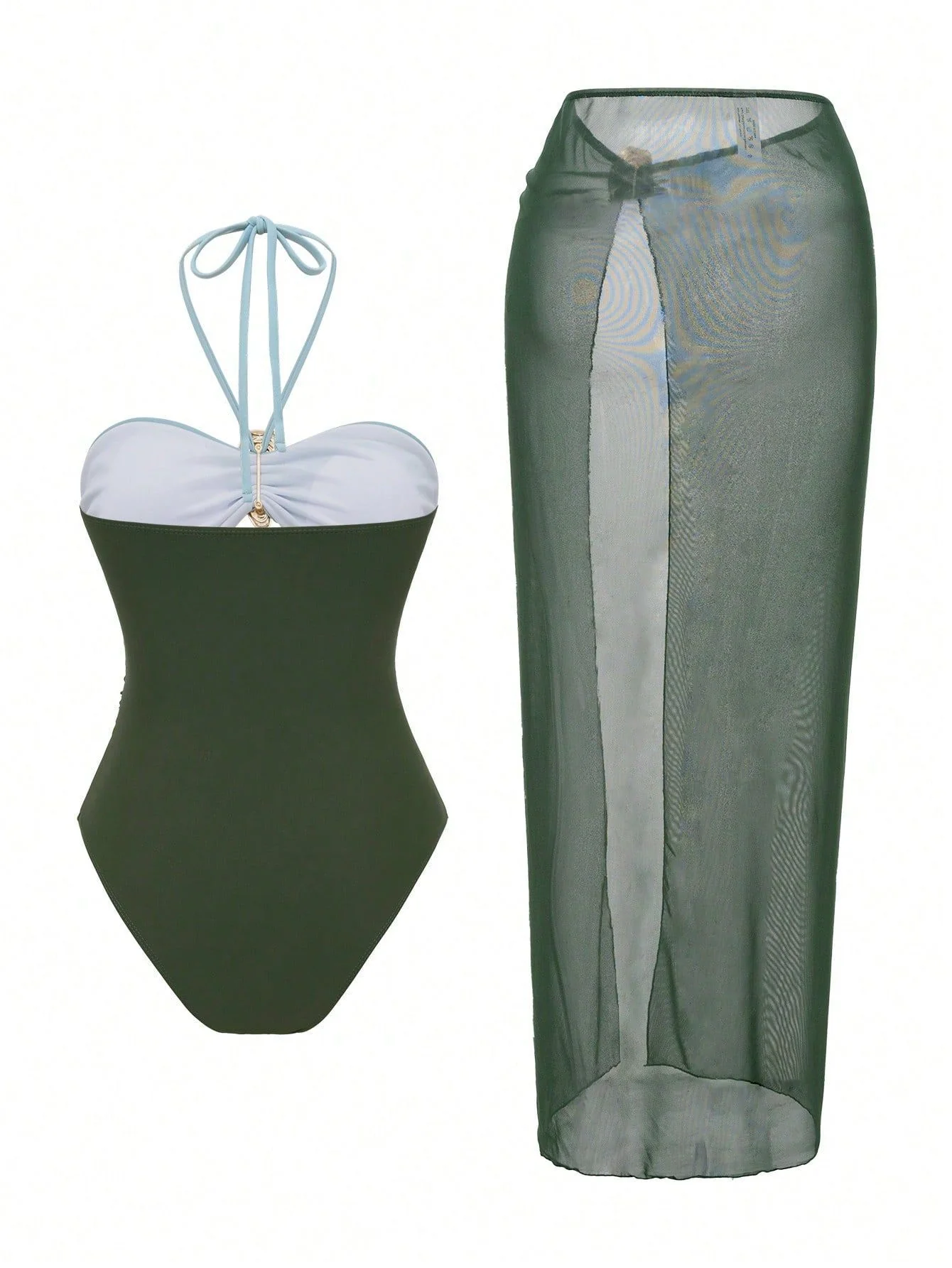 Erica Cutout Swimsuit With Skirt - Image 8