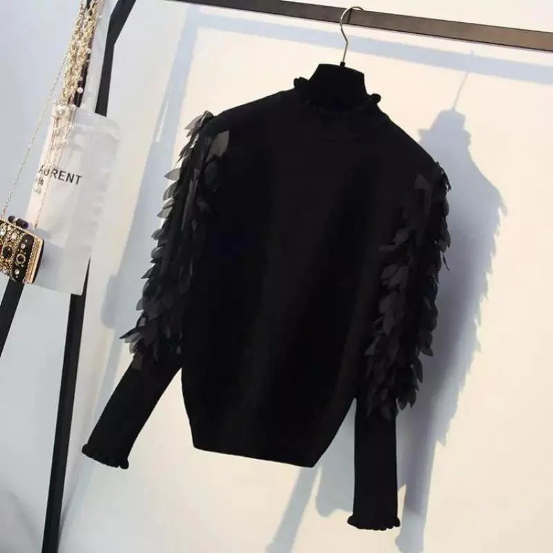 Feather Sleeve Sweaters - Image 6