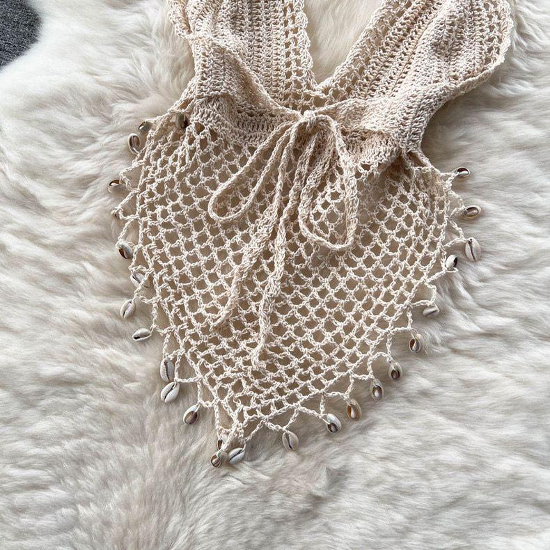 Sevilla Crochet Halterneck Top - Image 7